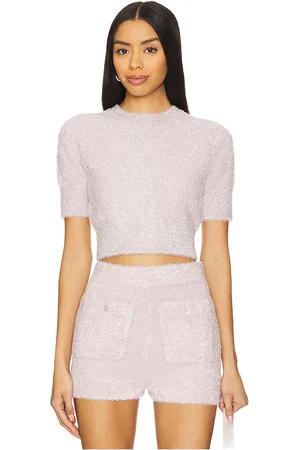 JoosTricot Crop Short Sleeve Crew in . - size L (also in M, S)