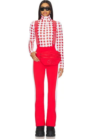 Goldbergh High End Softshell Salopette in Red. - size 34 (also in 36, 38, 40)