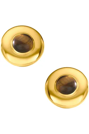 AUREUM Danica Stud Earrings in Metallic .
