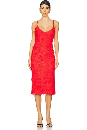 Bardot Adei Midi Dress in Red. - size 10 (also in 12, 2, 4, 6, 8)