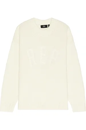 Represent Rep Knit Jumper in White. - size L (also in M, S, XL/1X)