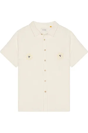 Critical Slide Morning Placement Shirt in Cream. - size L (also in M, S)