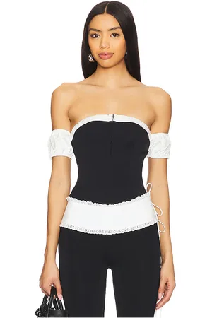 MORE TO COME Caitlyn Off Shoulder Top in . - size L (also in M, S, XL, XS, XXS)