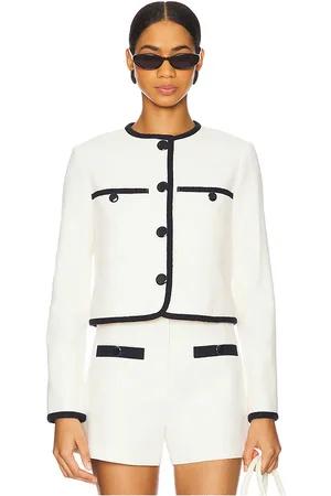 VERONICA BEARD Beale Jacket in Cream. - size 00 (also in 2, 4, 6, 8)
