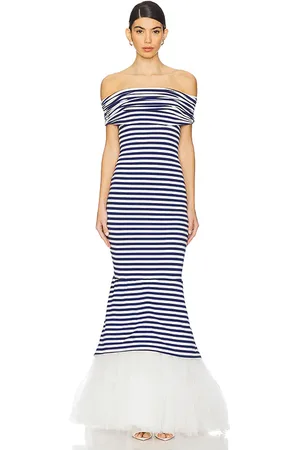 Bronx and Banco Malory Striped Gown in Navy. - size M (also in S)