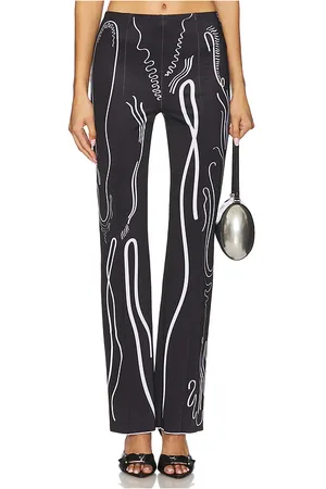 DI PETSA Venus Shell Lycra Trousers in Black. - size L (also in M, S, XS)