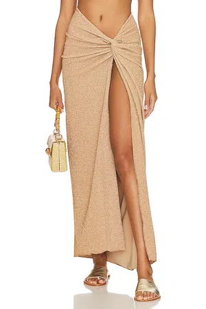 DEVON WINDSOR X REVOLVE Gwen Skirt in Metallic Gold. - size M/L (also in XS/S)