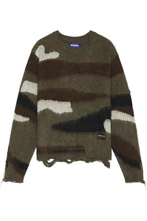 Deva States Desert Mohair Crewneck Sweater in Brown. - size L (also in M, S, XL/1X)