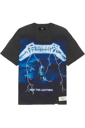 Represent X Metallica Ride The Lightning Tee in Grey. - size L (also in M, S, XL/1X)