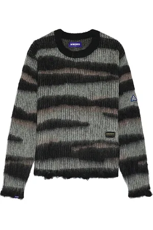 Deva States Savanna Mohair Crewneck Sweater in Grey. - size L (also in M, S, XL/1X)