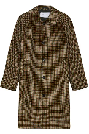 Les Deux Michael Houndstooth Wool Coat in Brown. - size L (also in S, XL/1X)