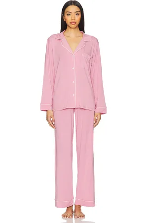 Eberjey Gisele Long Pj Set in Pink. - size L (also in M, XL)