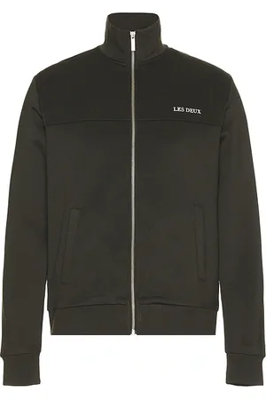 Les Deux Ballier Track Jacket in Charcoal. - size L (also in M, S)
