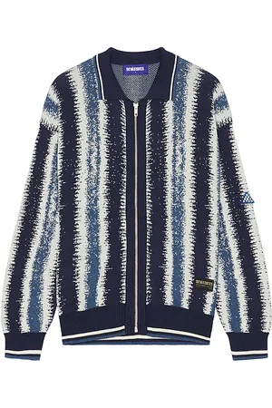 Deva States Stax Brushed Knitted Zip-Up Polo in . - size L (also in M, XL/1X)