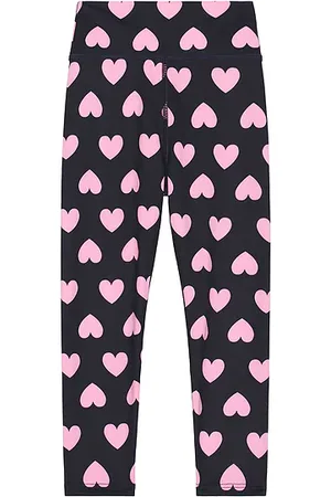 Beach Riot Kids Peppa Legging in Black,Pink. - size 2 (also in 3/4, 5/6)