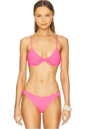 Maaji Irene Bikini Top in Fuchsia. - size L (also in M, S, XS)