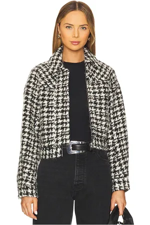 IRO Winna Jacket in Black, White. - size 34/2 (also in 36/4, 38/6, 40/8)