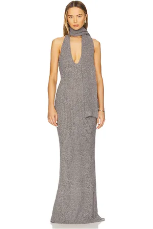 AYA MUSE Eden Dress in Grey. - size L (also in M, S)