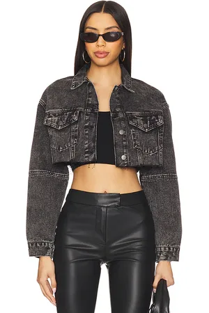 superdown Kathy Cut Off Jacket in Black. - size L (also in M, S, XS)