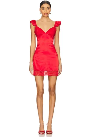 MORE TO COME Kira Lace Mini Dress in . - size L (also in M, S, XL, XS, XXS)
