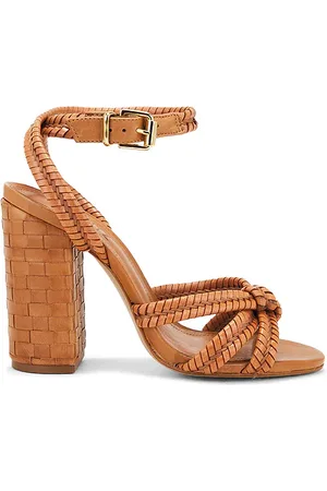 Schutz Kareena Woven Sandal in Brown. - size 6 (also in 8.5, 9)