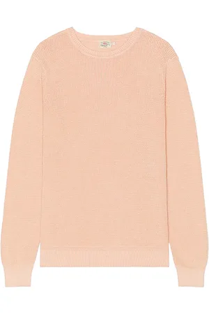 Faherty Sunwashed Crew Neck Sweater in Coral. - size L (also in M, XL/1X)