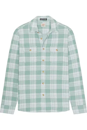 Faherty Legend Sweater Shirt in Sage. - size L (also in M, S)