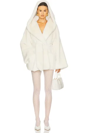 Helsa The Hooded Faux Fur Coat in . - size L (also in M, S, XL, XS)