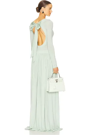 Helsa Aesther Jersey Dress in Green. - size M (also in S, XS)
