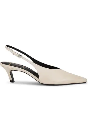 BLACK SUEDE STUDIO Lou 50 Slingback in Ivory. - size 36 (also in 38, 39, 40)