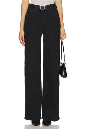 RE/DONE 70s Ultra High Rise Wide Leg in Black. - size 23 (also in 24, 25, 26, 27, 28, 29, 30, 32)