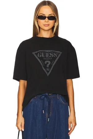 Guess Vintage Triangle Tee in Black. - size L (also in M, S, XL/1X)