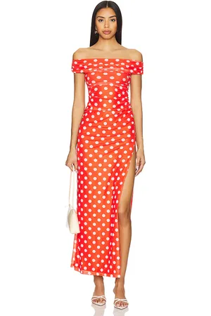MORE TO COME Cora Maxi Dress in Red. - size L (also in M, S, XL, XS, XXS)