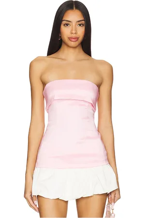 MORE TO COME Calina Strapless Top in Pink. - size L (also in M, S, XL, XS)