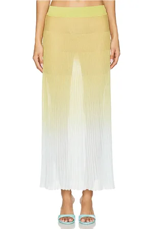 Solid Theresa Skirt in Green,Blue. - size L (also in M, XL)