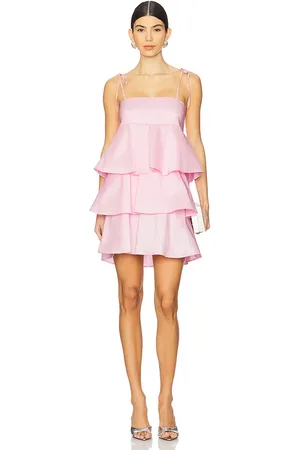 Show Me Your Mumu Meet Cute Mini Dress in Light Pink. - size L (also in M, S, XL, XS)