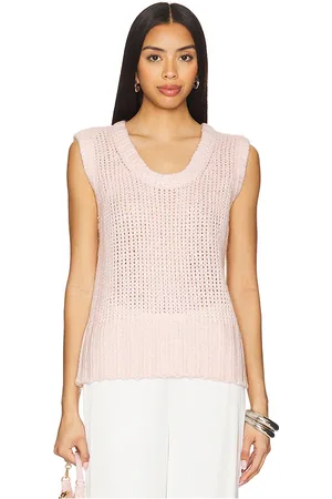 Lovers And Friends Poppie Sweater Vest in Rose. - size L (also in M, S, XS)