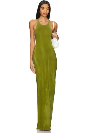 Cotton Citizen Marbella Maxi Dress in Olive. - size S (also in XS)