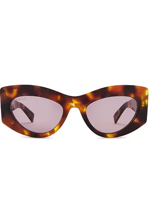 Gucci Cat Eye Sunglasses in Brown.