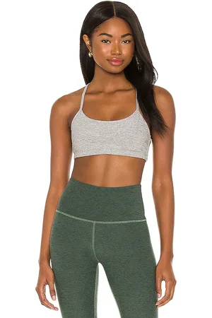 Beyond Yoga Spacedye Slim Racerback Bra in Grey. - size L (also in M, S, XS)