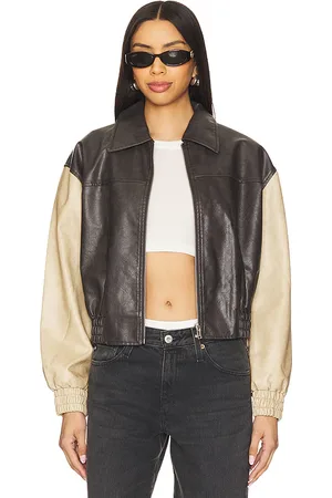 superdown Zarela Jacket in Chocolate. - size L (also in M, S, XS)