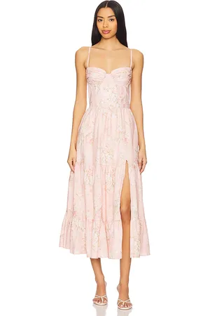 V. Chapman Lorenza Midi Dress in Pink. - size 4 (also in 6)