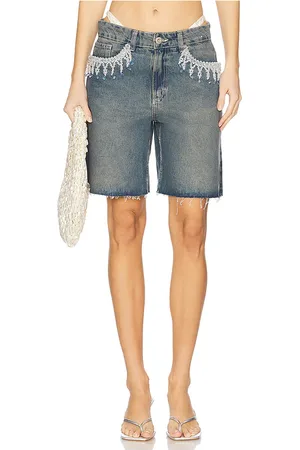 PATBO Nostalgic Sky Denim Short in Blue. - size 2 (also in 4)