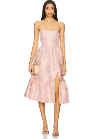 V. Chapman Virginia Midi Dress in Rose. - size 0 (also in 2, 4, 6)