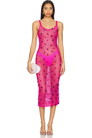 MORE TO COME Adelida Crochet Midi Dress in . - size L (also in M, S, XS)