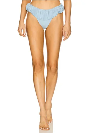 Belle Bubble Bikini Bottom in Baby Blue. - size L (also in M, S, XS)