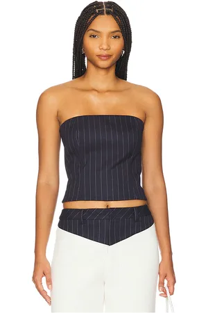 SER.O.YA Bridgette Bustier Top in Navy. - size L (also in M, S, XL, XS, XXS)