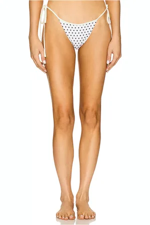 Belle Deniz Bikini Bottom in White. - size L (also in XL, XS)