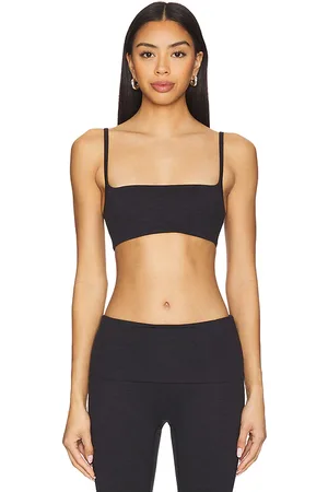 WellBeing + BeingWell LoungeWell Sloane Sports Bra in Charcoal. - size L (also in M, S, XL, XS, XXS)