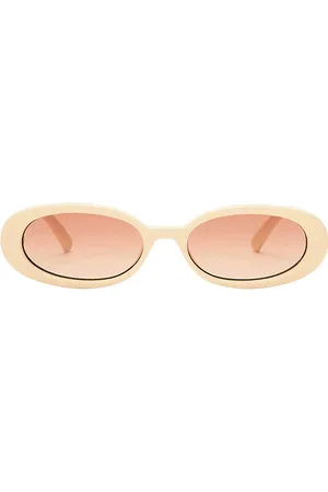 Le Specs Outta Love Sunglasses in White.